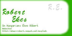 robert ekes business card