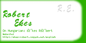 robert ekes business card